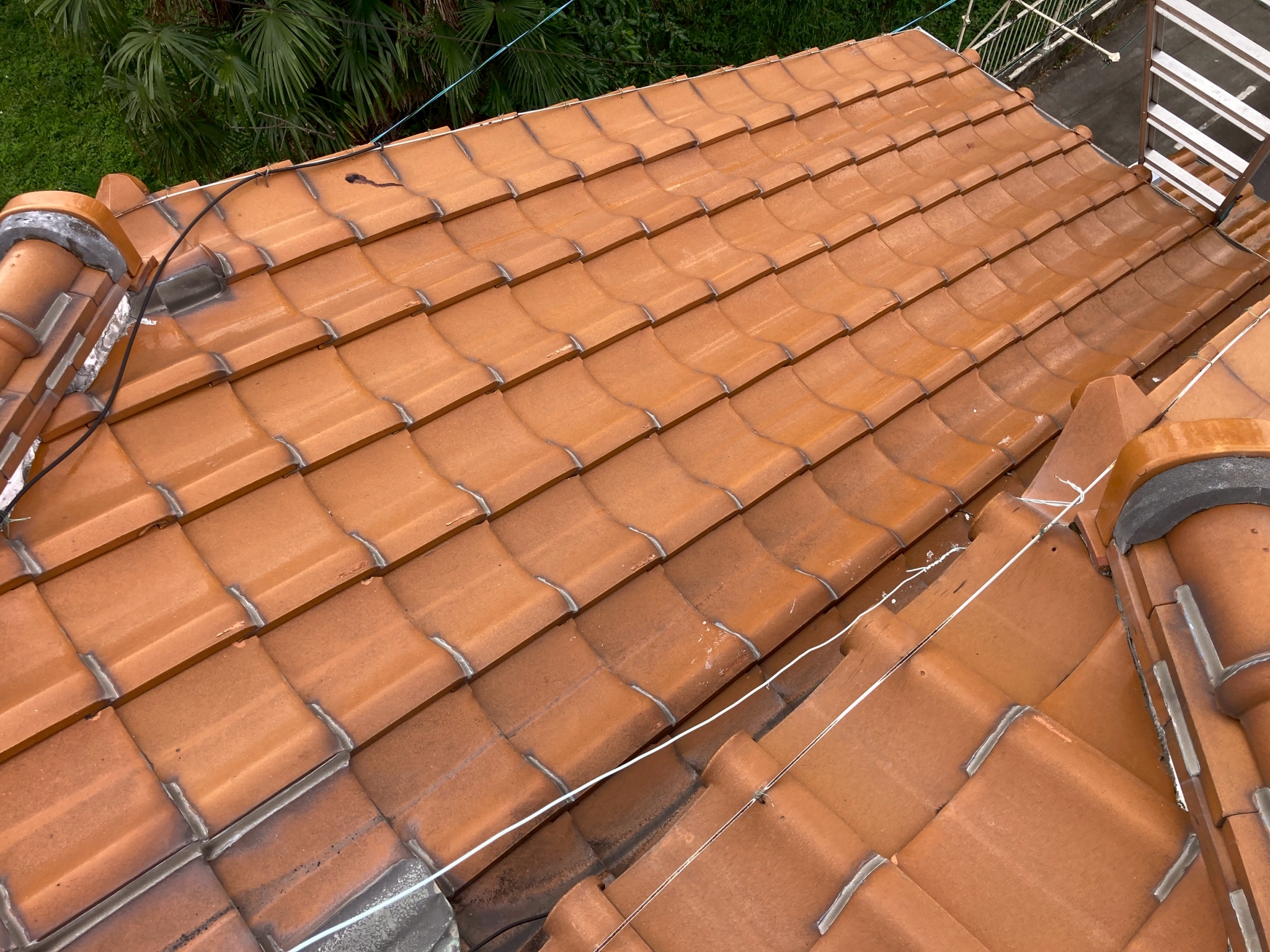 点検を実施した瓦屋根